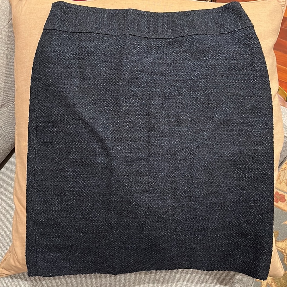 Ann Taylor tweed fabric pencil skirt